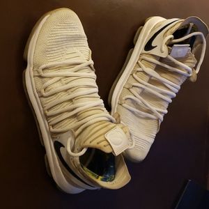 KD 10s- used white golden state edition